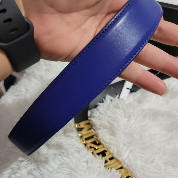 Moschino logo belt sz 52 or large in US - Picture 8 of 15